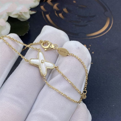 [ELAN LUXE]JEUX BRACELET WHITE MOP GOLD 1 DIAMOND