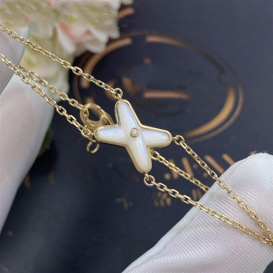 [ELAN LUXE]JEUX BRACELET WHITE MOP GOLD 1 DIAMOND