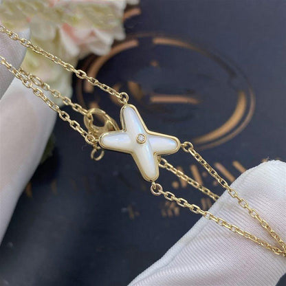 [ELAN LUXE]JEUX BRACELET WHITE MOP GOLD 1 DIAMOND