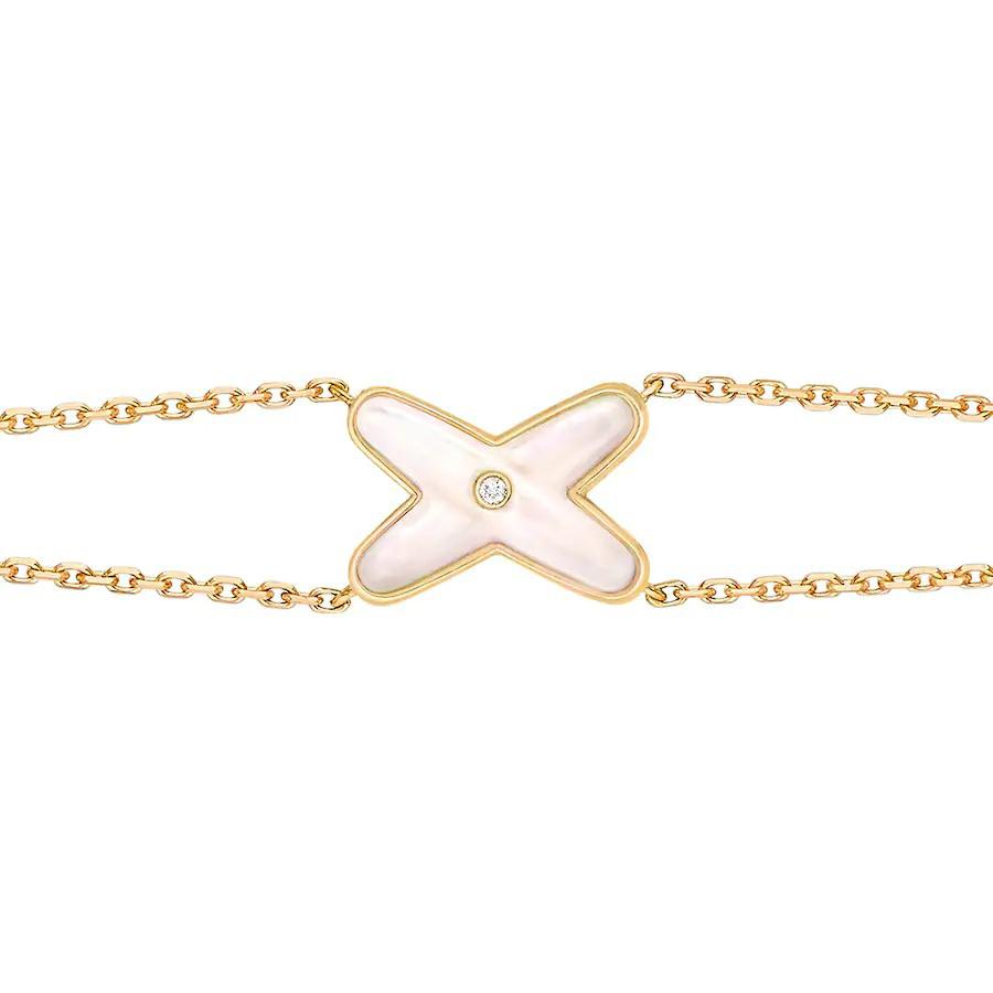 [ELAN LUXE]JEUX BRACELET WHITE MOP GOLD 1 DIAMOND