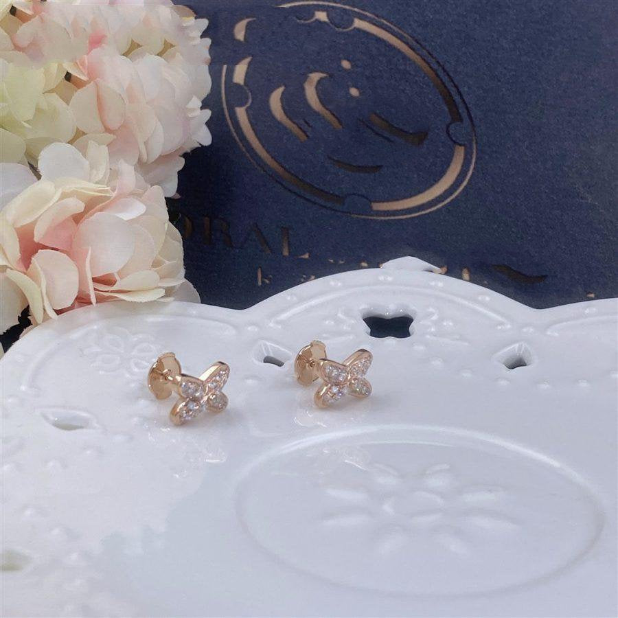 [ELAN LUXE]JEUX DE PINK GOLD DIAMOND EARRINGS