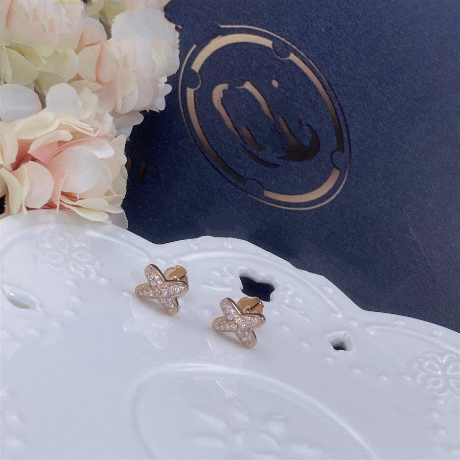 [ELAN LUXE]JEUX DE PINK GOLD DIAMOND EARRINGS