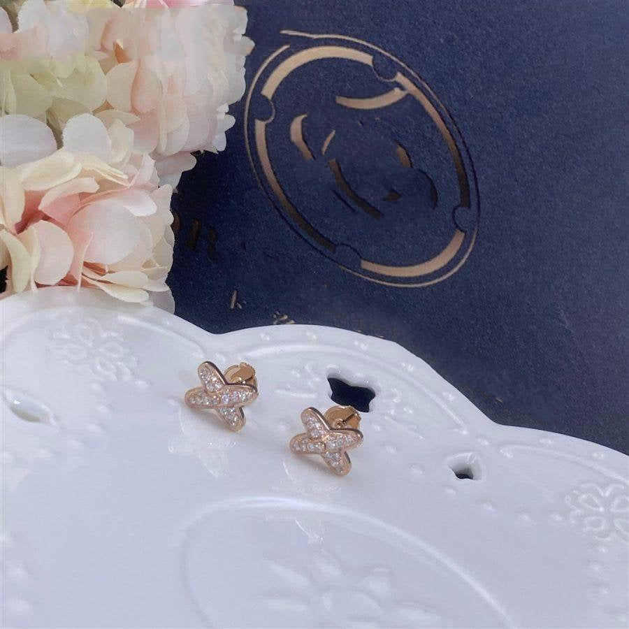 [ELAN LUXE]JEUX DE PINK GOLD DIAMOND EARRINGS
