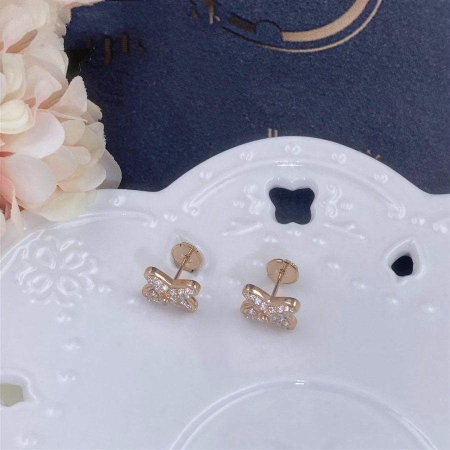 [ELAN LUXE]JEUX DE PINK GOLD DIAMOND EARRINGS