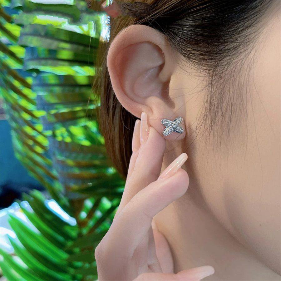 [ELAN LUXE]JEUX DE SILVER DIAMOND EARRINGS