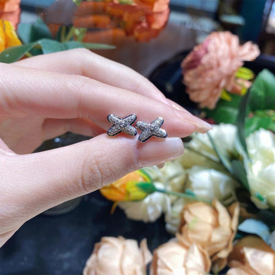 [ELAN LUXE]JEUX DE SILVER DIAMOND EARRINGS