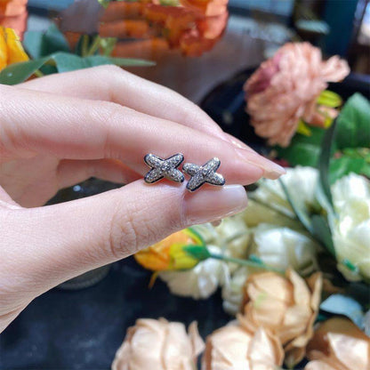 [ELAN LUXE]JEUX DE SILVER DIAMOND EARRINGS