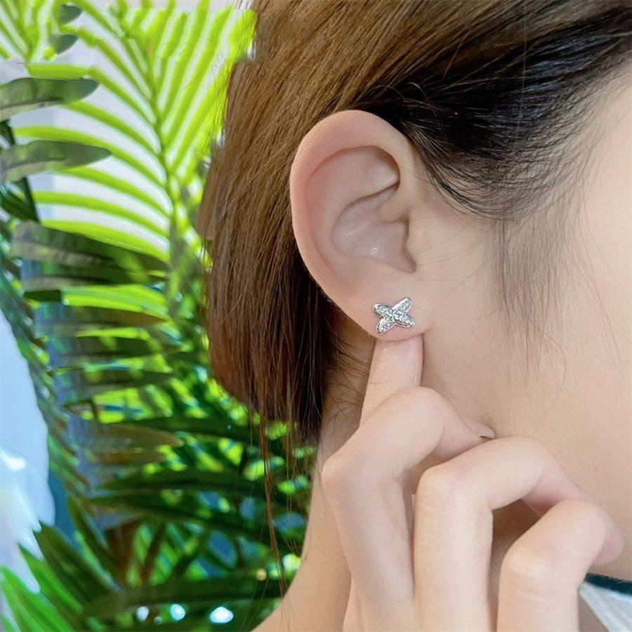 [ELAN LUXE]JEUX DE SILVER DIAMOND EARRINGS