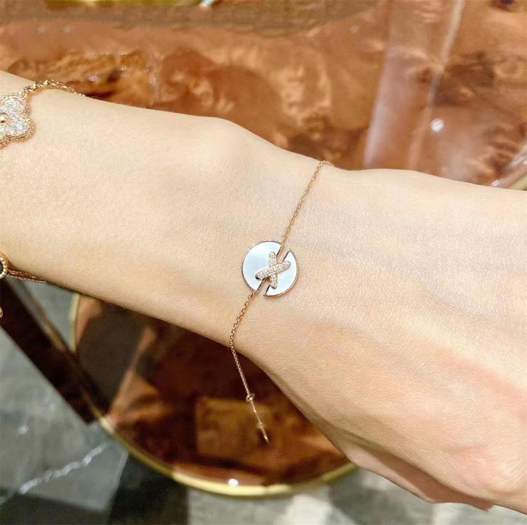 [ELAN LUXE]JEUX DE BRACELET MOP PINK GOLD DIAMONDS