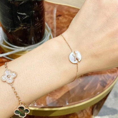 [ELAN LUXE]JEUX DE BRACELET MOP PINK GOLD DIAMONDS