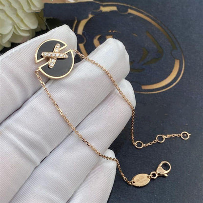 [ELAN LUXE]JEUX DE BRACELET ONYX PINK GOLD DIAMOND