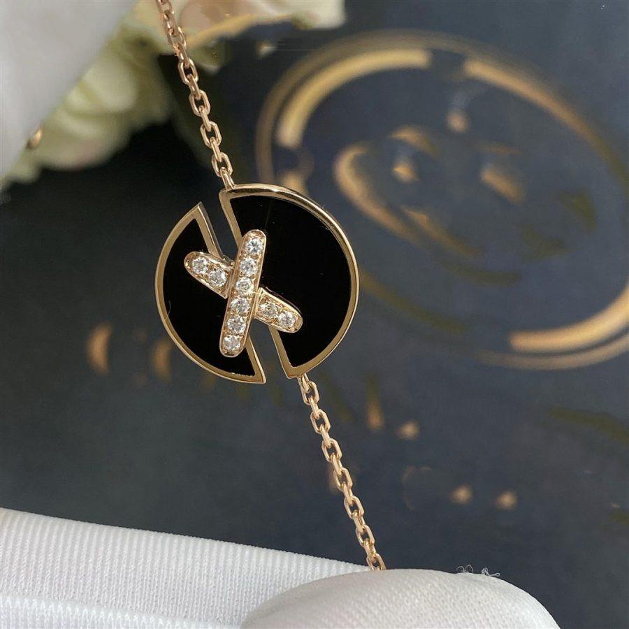 [ELAN LUXE]JEUX DE BRACELET ONYX PINK GOLD DIAMOND