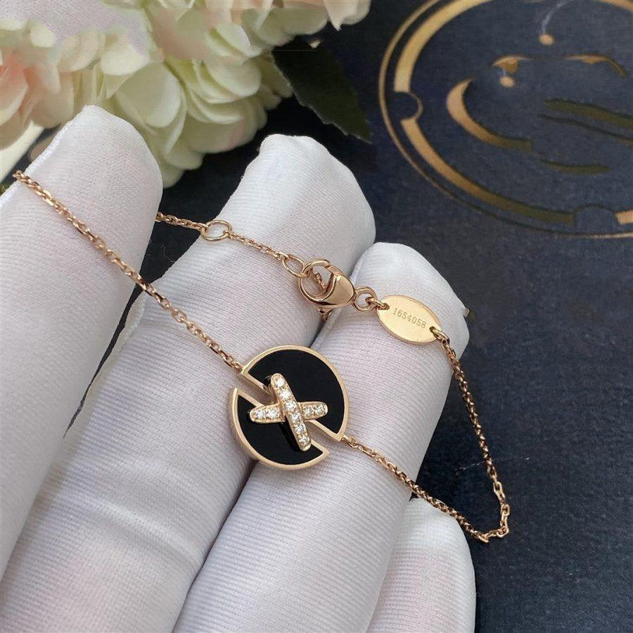 [ELAN LUXE]JEUX DE BRACELET ONYX PINK GOLD DIAMOND