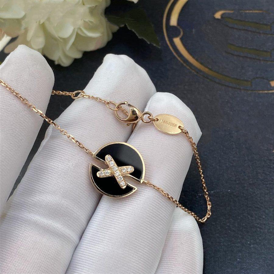 [ELAN LUXE]JEUX DE BRACELET ONYX PINK GOLD DIAMOND