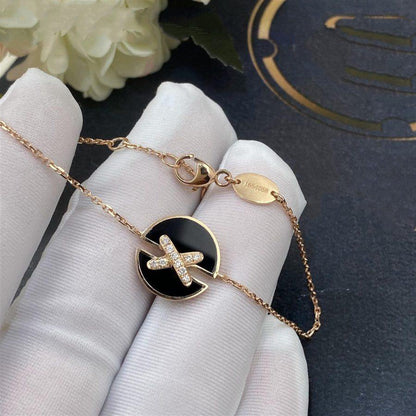 [ELAN LUXE]JEUX DE BRACELET ONYX PINK GOLD DIAMOND