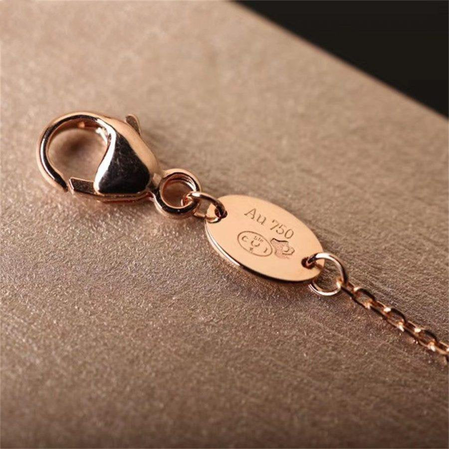 [ELAN LUXE]Hollow Design Four-Leaf Clover Flower Shape Ring