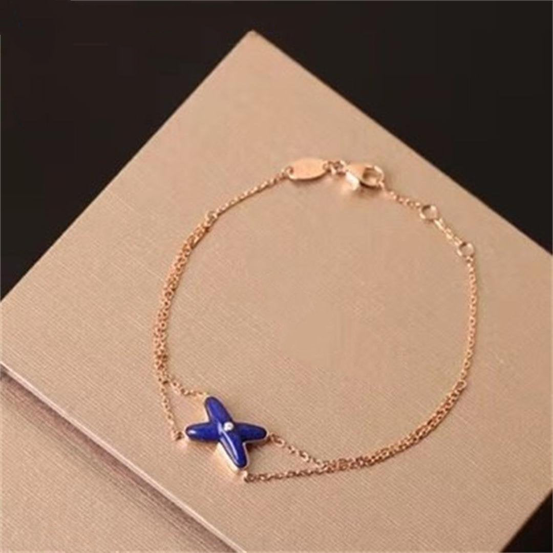 [ELAN LUXE]Hollow Design Four-Leaf Clover Flower Shape Ring