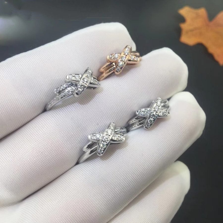 [ELAN LUXE]JEUX DE SILVER DIAMOND RING