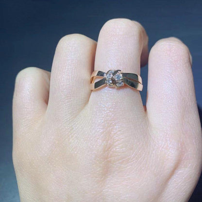 [ELAN LUXE]LIENS RING PINK GOLD DIAMOND