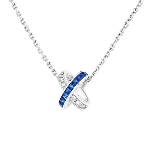 [ELAN LUXE]LIENS DIAMOND SILVER NECKLACE