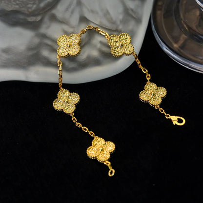 [ELAN LUXE]CLOVER 5 MOTIFS BRONZING BRACELET