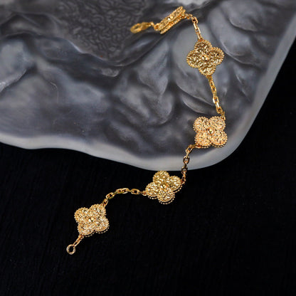 [ELAN LUXE]CLOVER 5 MOTIFS BRONZING BRACELET