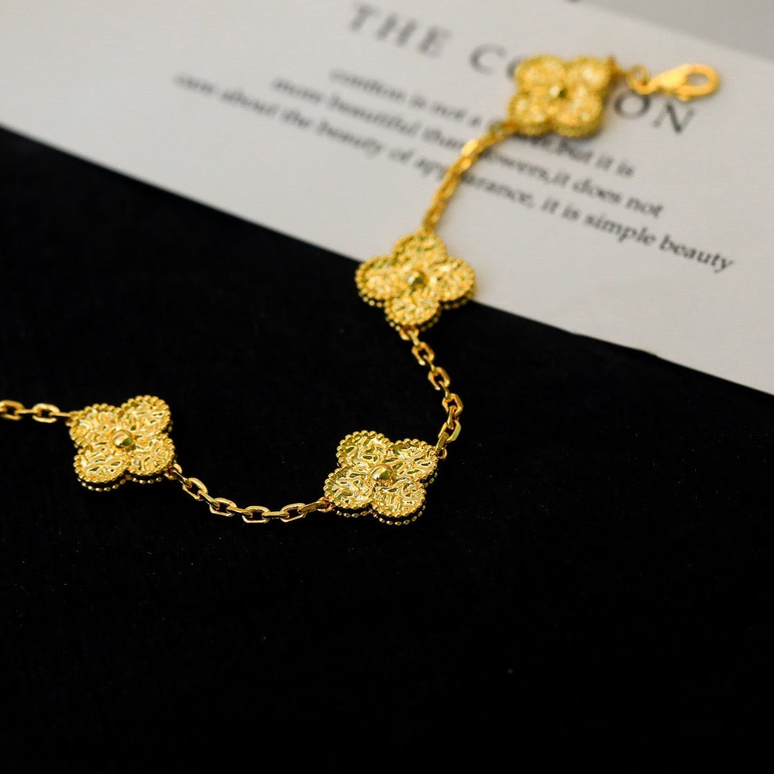 [ELAN LUXE]CLOVER 5 MOTIFS BRONZING BRACELET