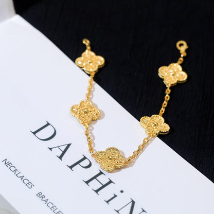 [ELAN LUXE]CLOVER 5 MOTIFS BRONZING BRACELET