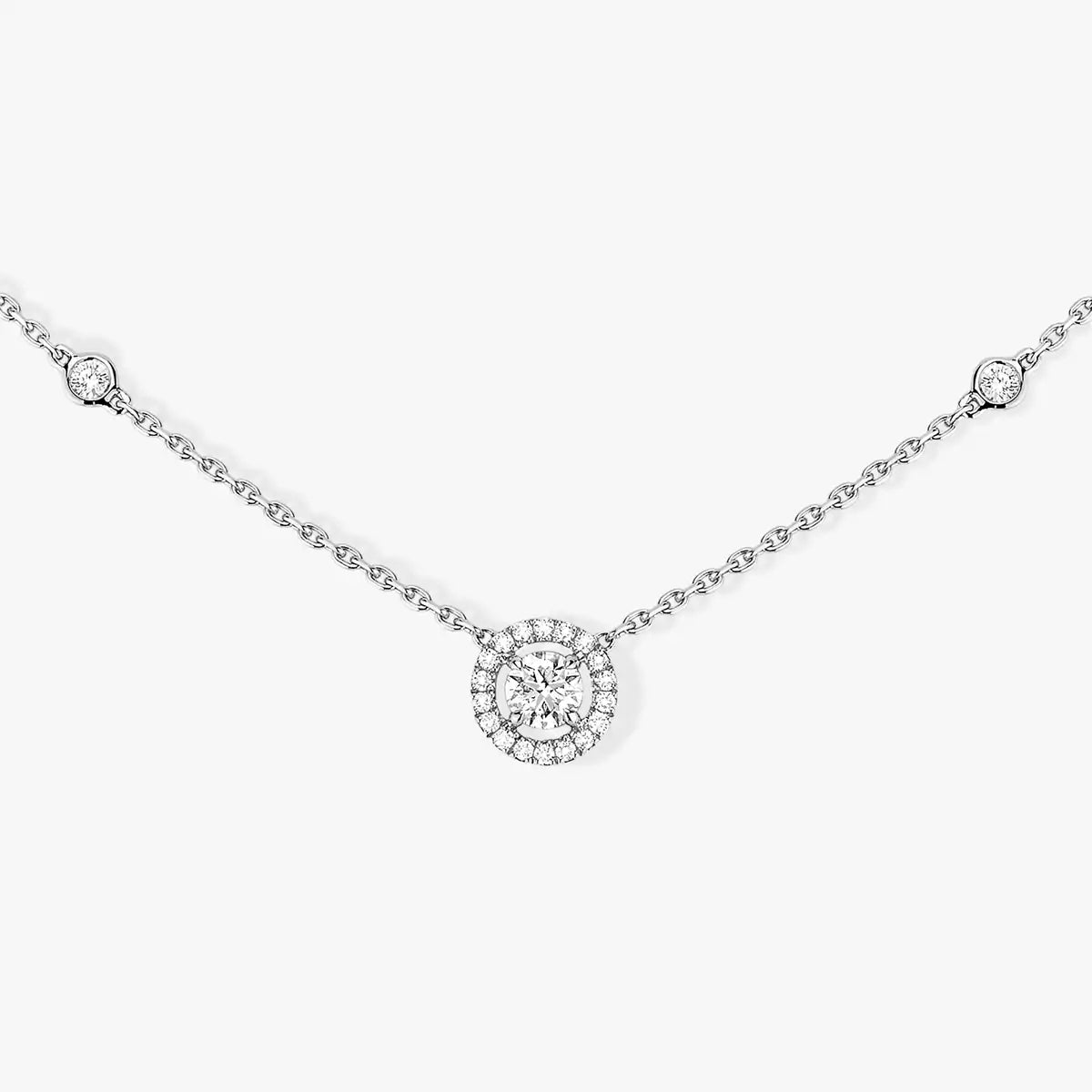 [ELAN LUXE]Diamond Necklace 0,20ct Brilliant Shape Joy