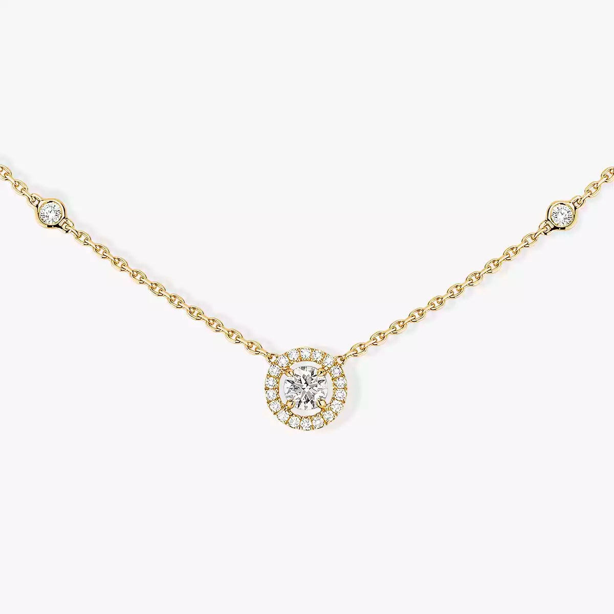 [ELAN LUXE]Diamond Necklace 0,20ct Brilliant Shape Joy