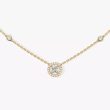 [ELAN LUXE]Diamond Necklace 0,20ct Brilliant Shape Joy