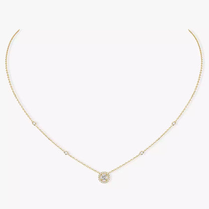 [ELAN LUXE]Diamond Necklace 0,20ct Brilliant Shape Joy