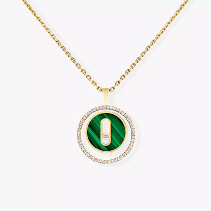 [ELAN LUXE]Lucky Move Diamond Necklace in Rose Gold and White Mother-of-Pearl