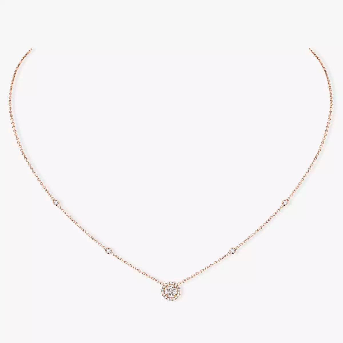 [ELAN LUXE]Diamond Necklace 0,20ct Brilliant Shape Joy