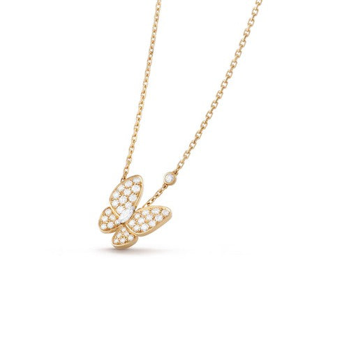 [ELAN LUXE]BUTTERFLY DIAMOND NECKLACE