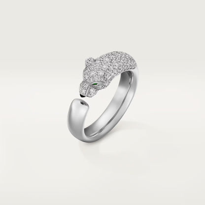 [ELAN LUXE]PANTHERE HALF DIAMOND SMALL RING