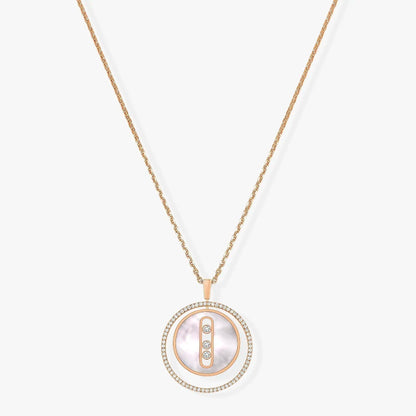 [ELAN LUXE]LUCKY MOVE MM NACRE BLANCHE DIAMOND NECKLACE