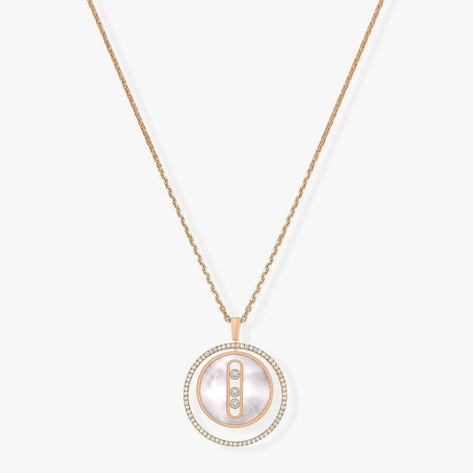 [ELAN LUXE]LUCKY MOVE MM NACRE BLANCHE DIAMOND NECKLACE