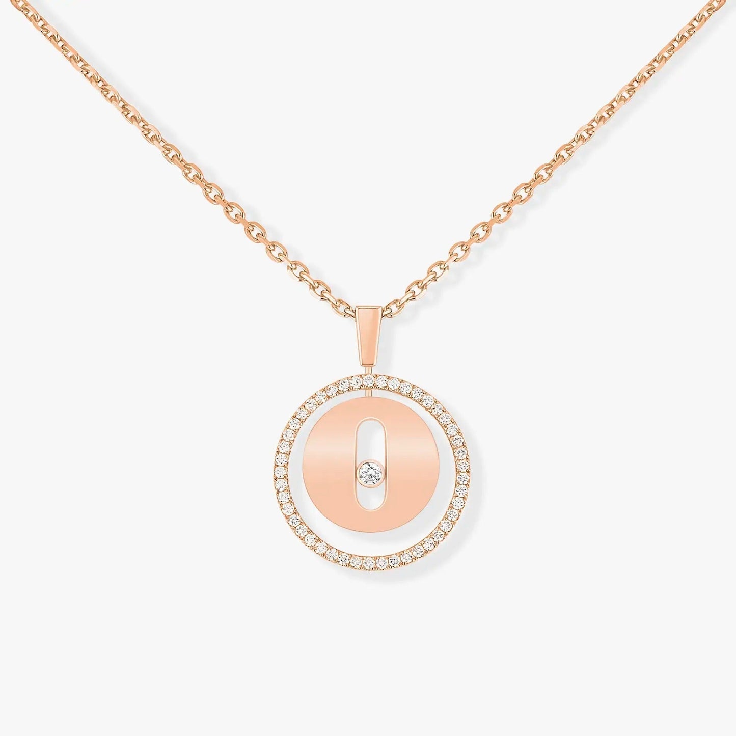 [ELAN LUXE]LUCKY MOVE PM NECKLACE PINK GOLD DIAMOND