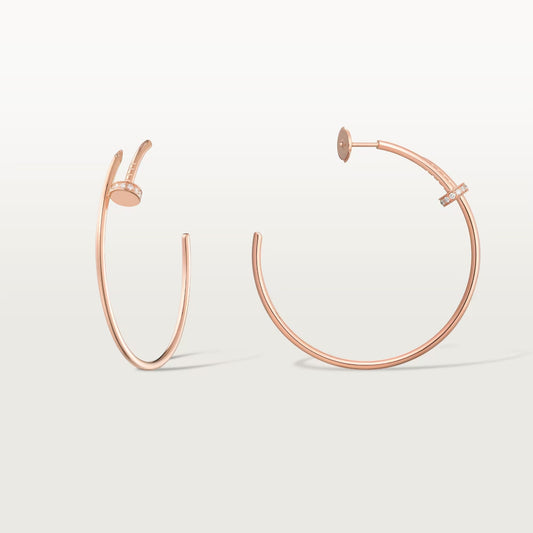 [ELAN LUXE]JUSTE HALF DIAMOND LARGE EARRINGS
