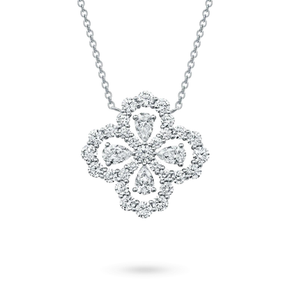 [ELAN LUXE]LOOP NECKLACE FULL MOTIF DIAMOND 16MM MULTIPLE COLORS