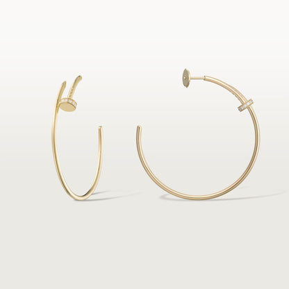 [ELAN LUXE]JUSTE HALF DIAMOND LARGE EARRINGS