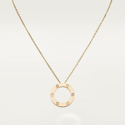 [ELAN LUXE]LOVE NECKLACE 16MM 3 DIAMONDS