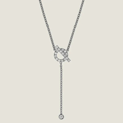 [ELAN LUXE]FINESSE SILVER DIAMOND NECKLACE