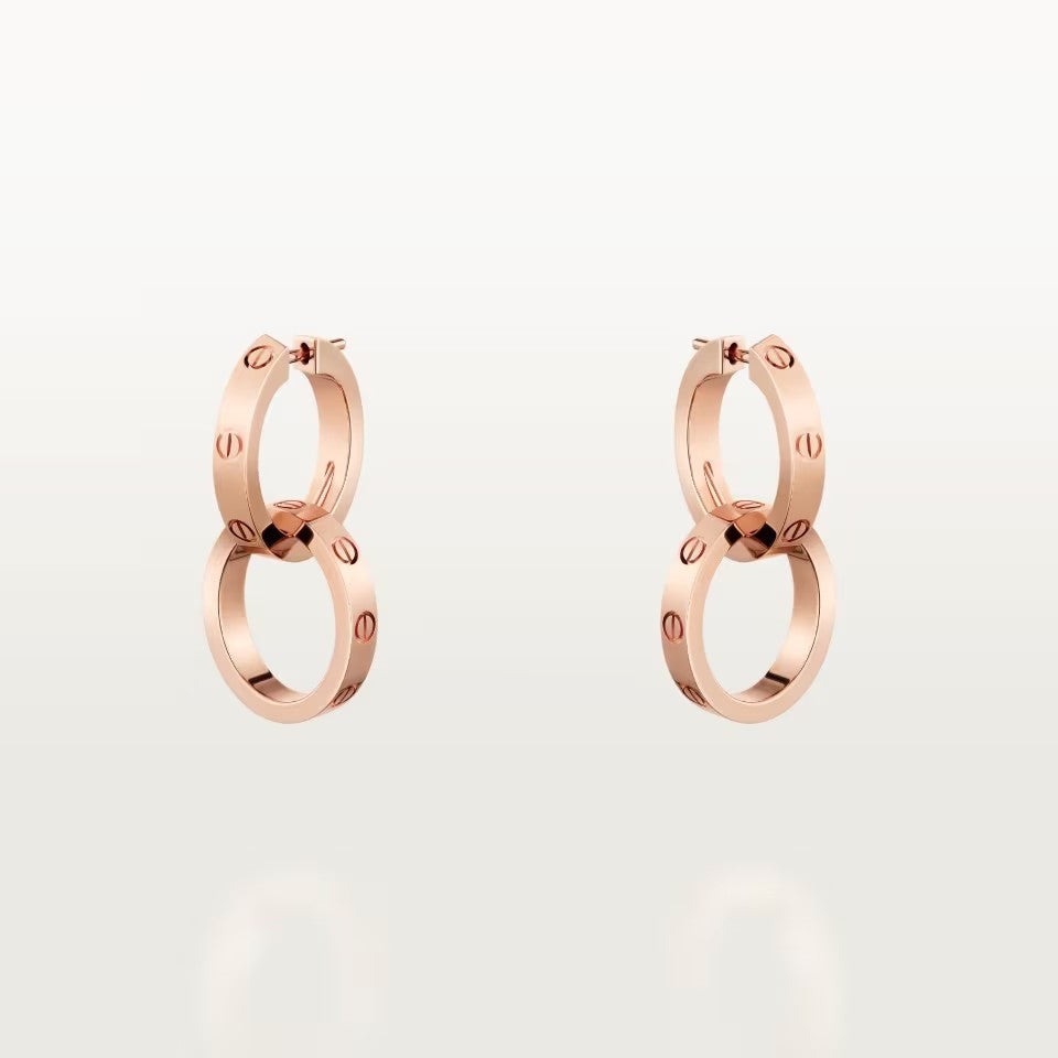 [ELAN LUXE]LOVE 3.3MM DANGLE EARRINGS