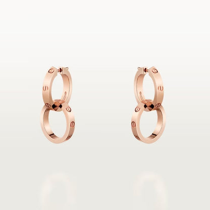 [ELAN LUXE]LOVE 3.3MM DANGLE EARRINGS