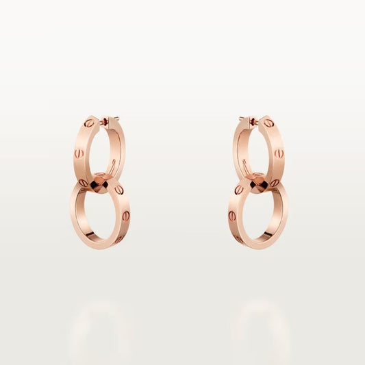 [ELAN LUXE]LOVE 3.3MM DANGLE EARRINGS