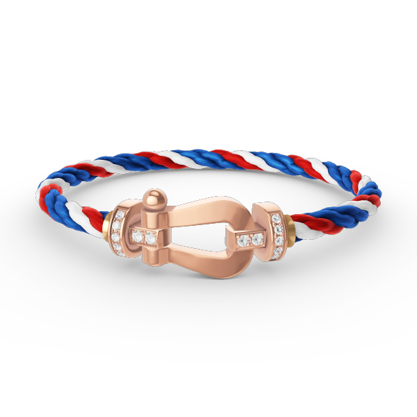 [ELAN LUXE]FORCE LARGE HORSESHOE HALF DIAMOND BRACELET ROSE GOLD