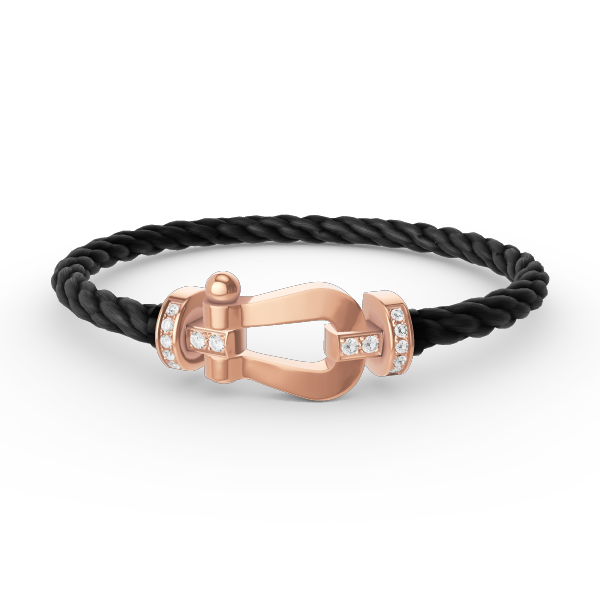 [ELAN LUXE]FORCE LARGE HORSESHOE HALF DIAMOND BRACELET ROSE GOLD