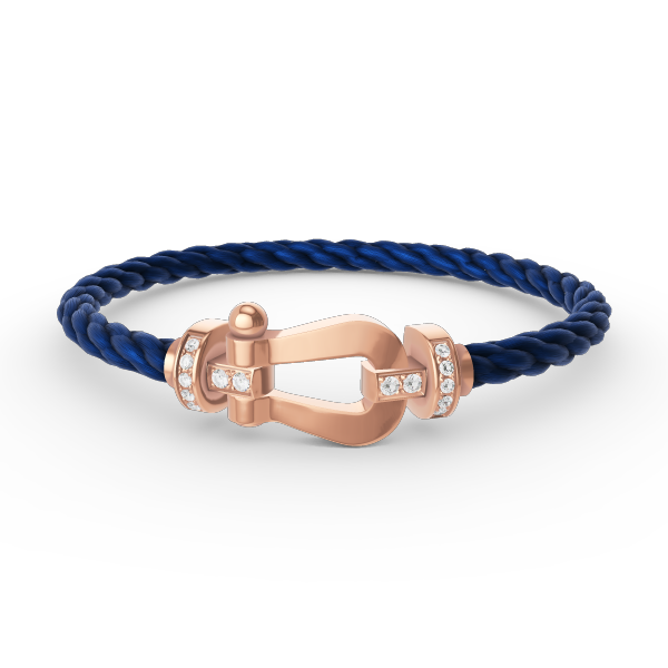[ELAN LUXE]FORCE LARGE HORSESHOE HALF DIAMOND BRACELET ROSE GOLD